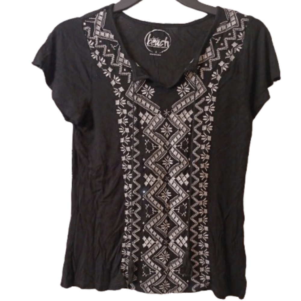 Black and White Women's Top